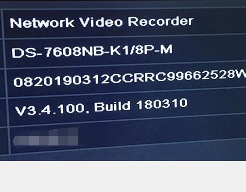 海康NVR主控版本V3.4.100.Build 180310升级到V4.30.085 build 210409